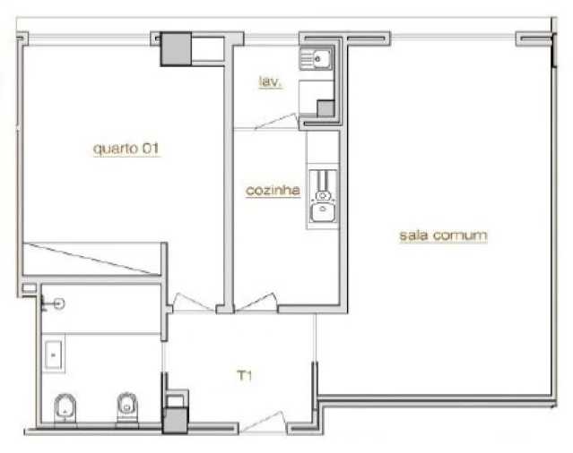 Apartamento T3 para Venda em Lordelo do Ouro e Massarelos Planta 1