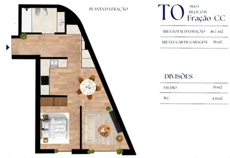 Apartamento para Venda em Paranhos Planta 1