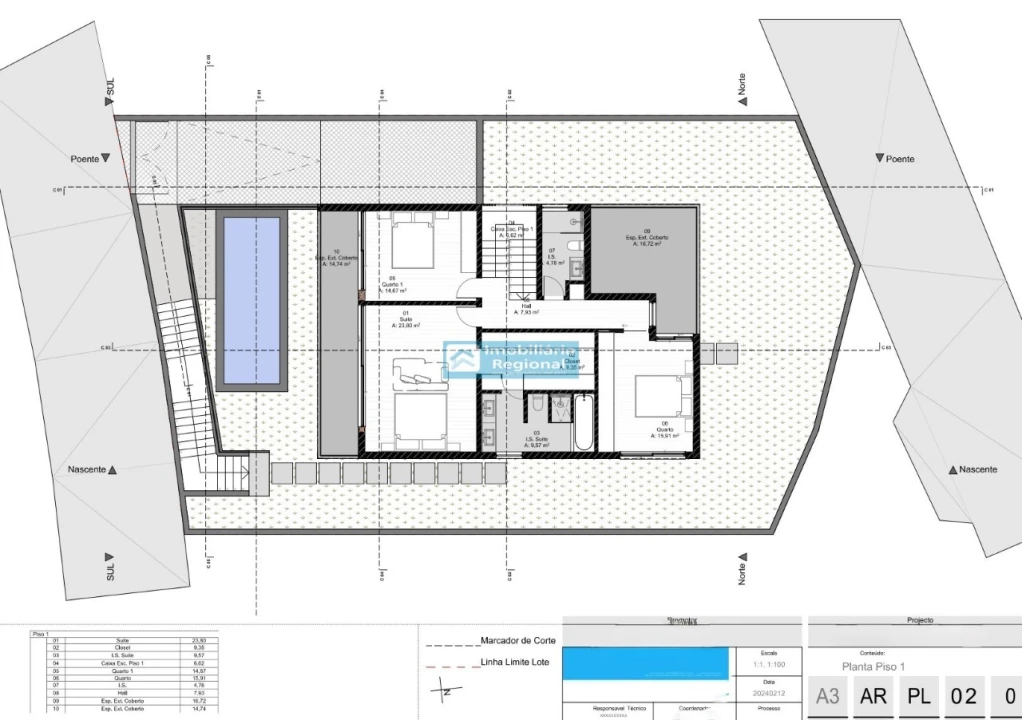 Moradia T4 para Venda em Monte Planta 3