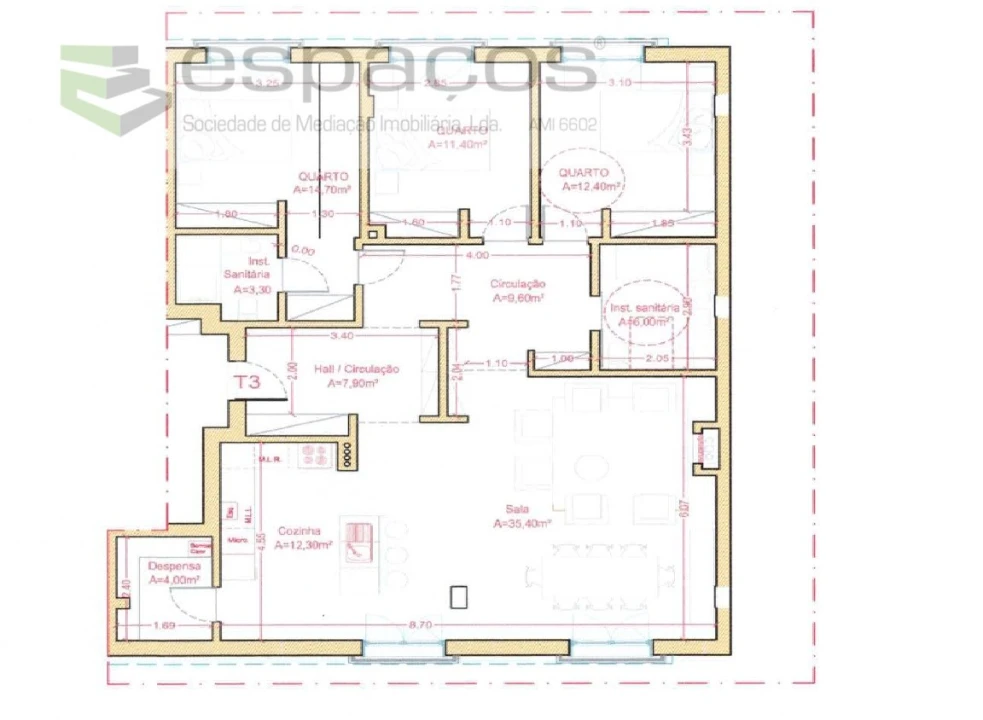 Apartamento T3 para Venda em Castelo Branco Foto 1