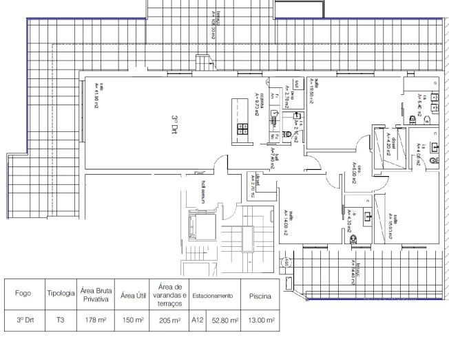 Apartamento T3 para Venda em Ericeira Planta 1