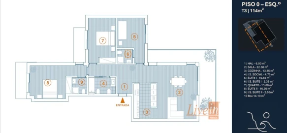 Apartamento T3 para Venda em Ericeira