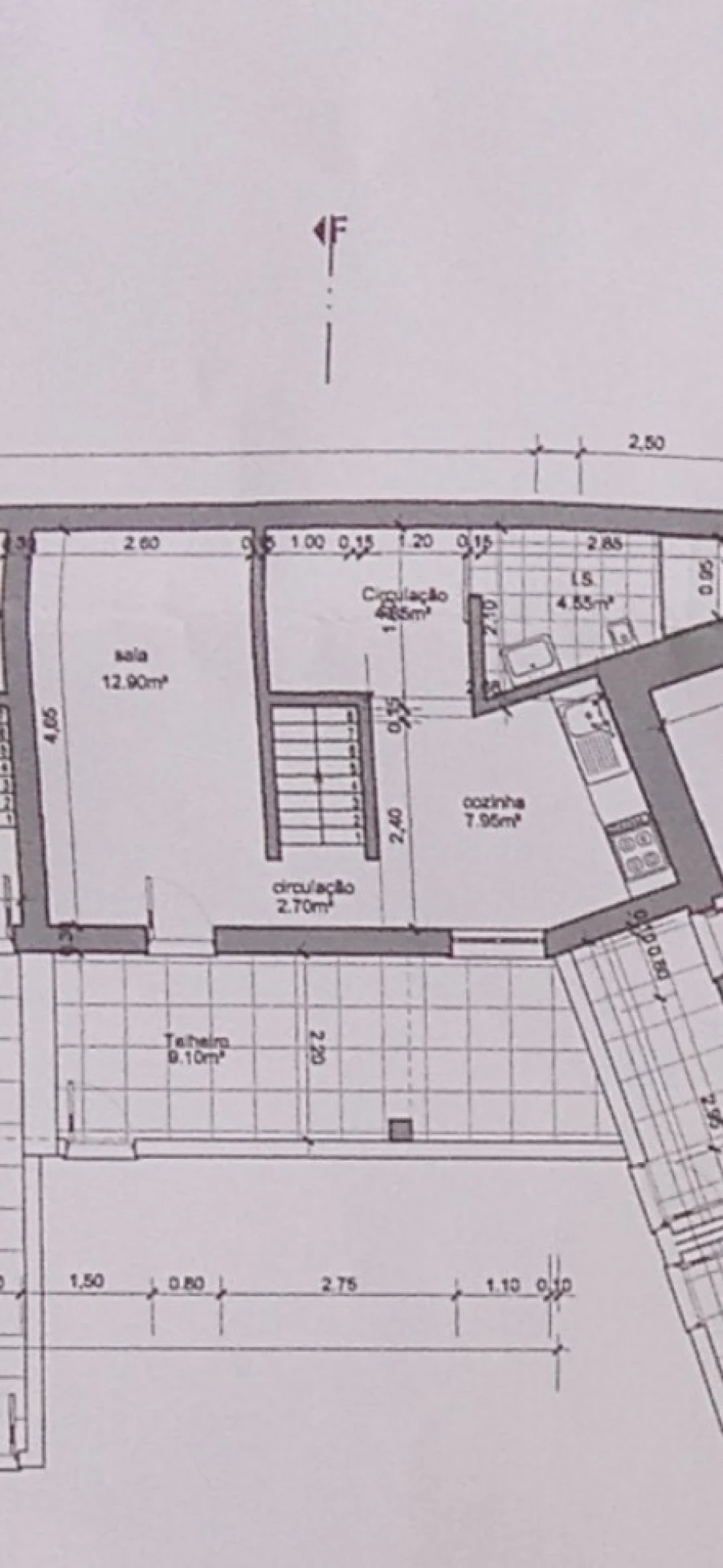 Moradia T2 para Venda em Igreja Nova e Cheleiros Planta 1
