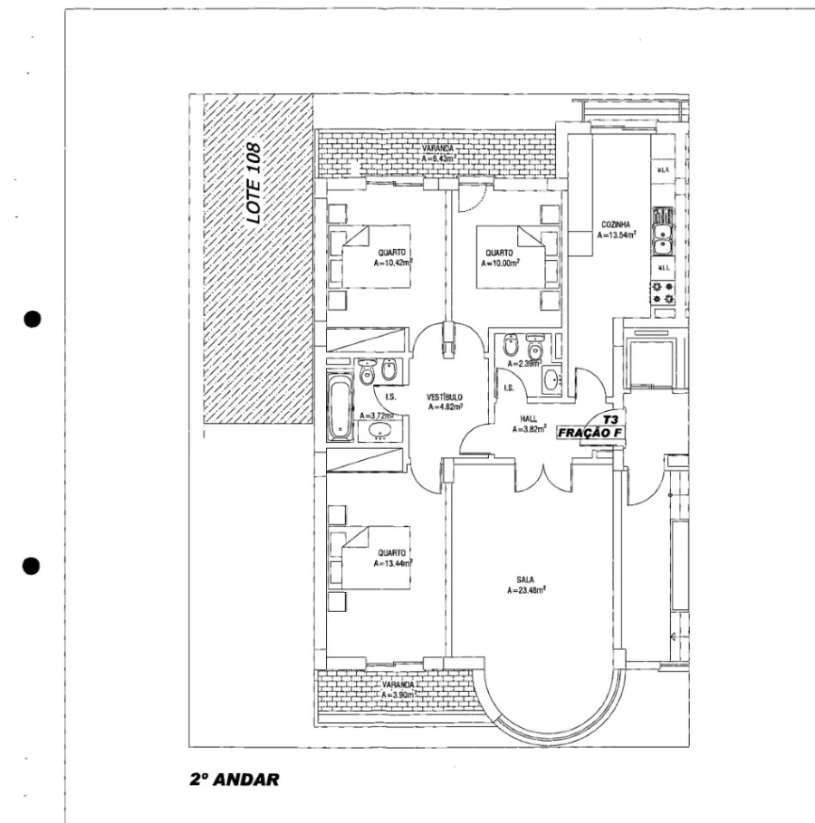 Apartamento T3 para Venda em Aldeia Galega da Merceana e Aldeia Gavinha Planta 1