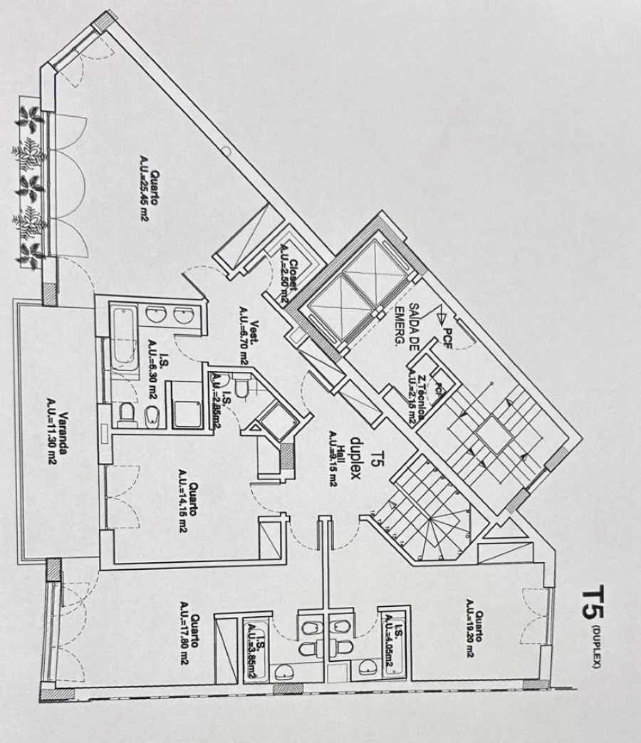 Apartamento T5 para Venda em Lumiar Planta 1