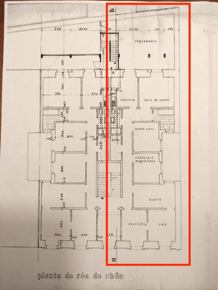 Apartamento T4 para Venda em Campo de Ourique Planta 1