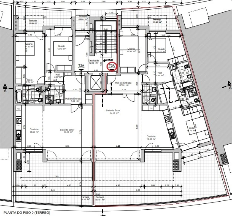Apartamento T3 para Venda em Ericeira Planta 2