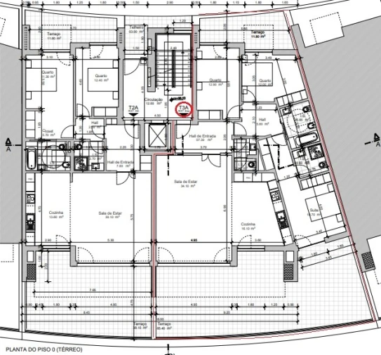 Apartamento T3 para Venda em Ericeira Planta 2