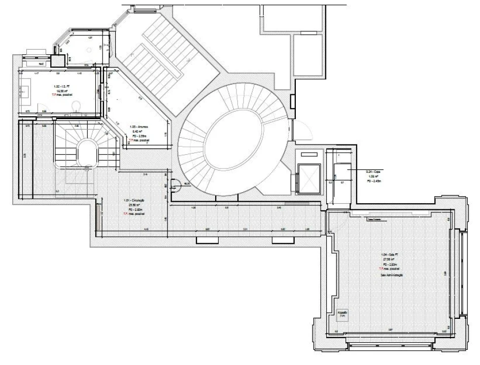 Escritório para Arrendamento em Avenidas Novas Planta 2