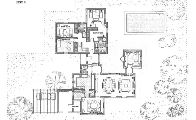 Moradia T6 para Arrendamento em Cascais e Estoril Planta 1