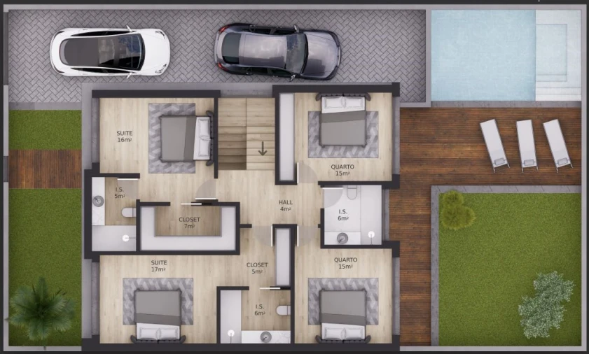 Moradia T4 para Venda em Carcavelos e Parede Planta 2