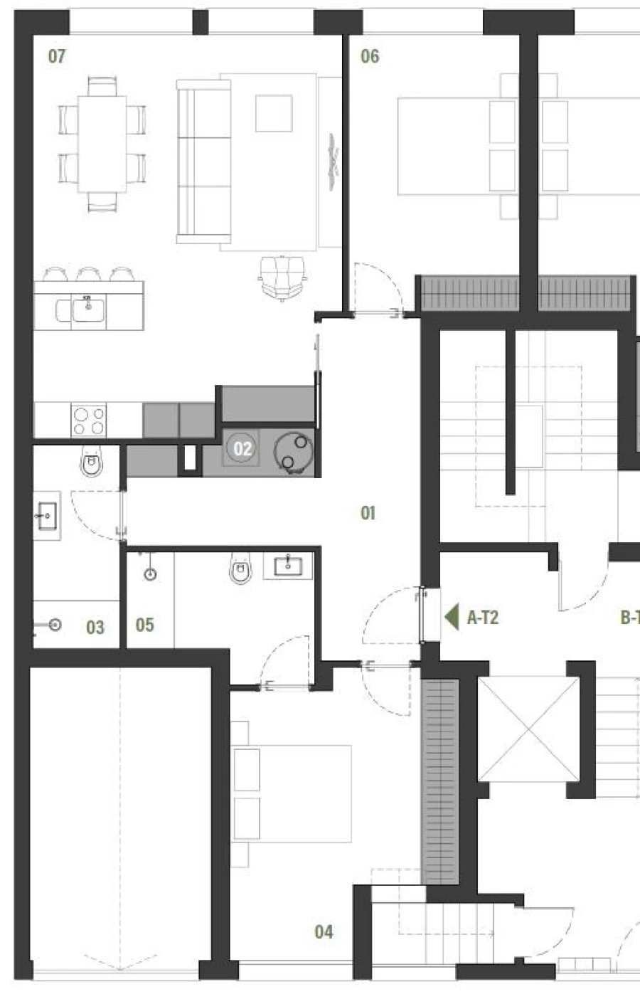 Apartamento T2 para Venda em Montijo e Afonsoeiro Planta 1