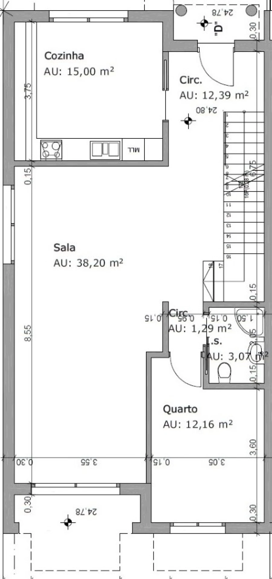 Moradia T4 para Venda em Cascais e Estoril Planta 1