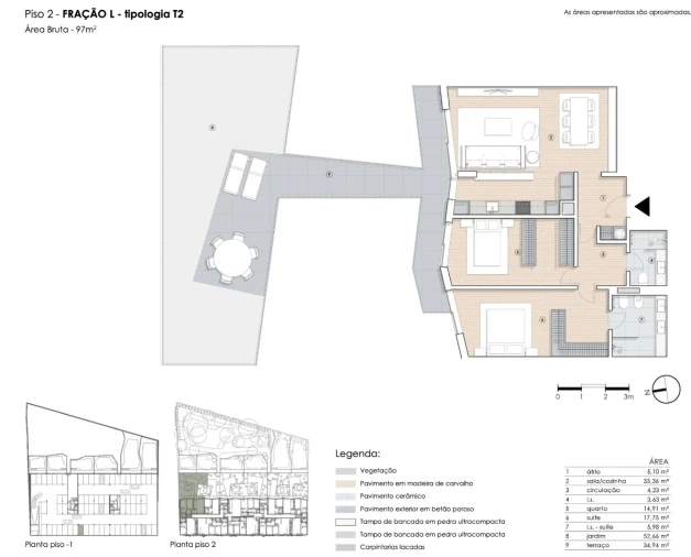 Apartamento T2 para Venda em Paranhos Planta 1