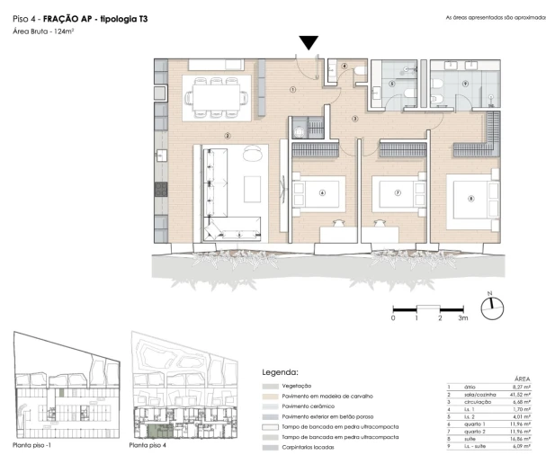 Apartamento T3 para Venda em Paranhos Planta 1
