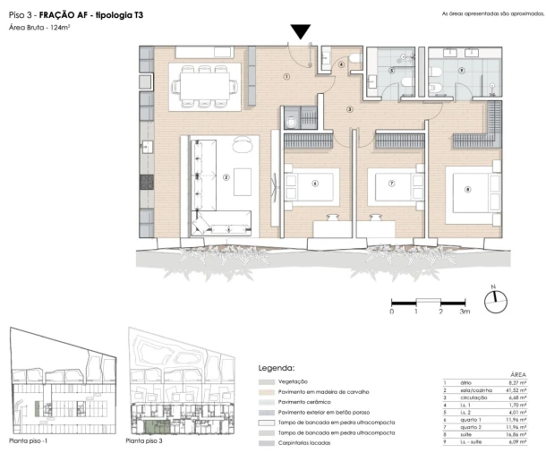 Apartamento T3 para Venda em Paranhos Planta 1