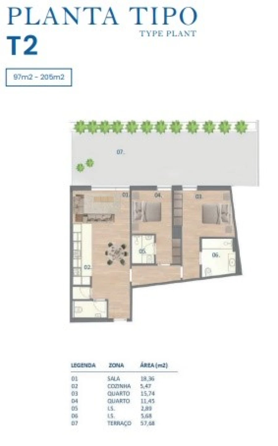 Apartamento T2 para Venda em Campanhã Planta 1