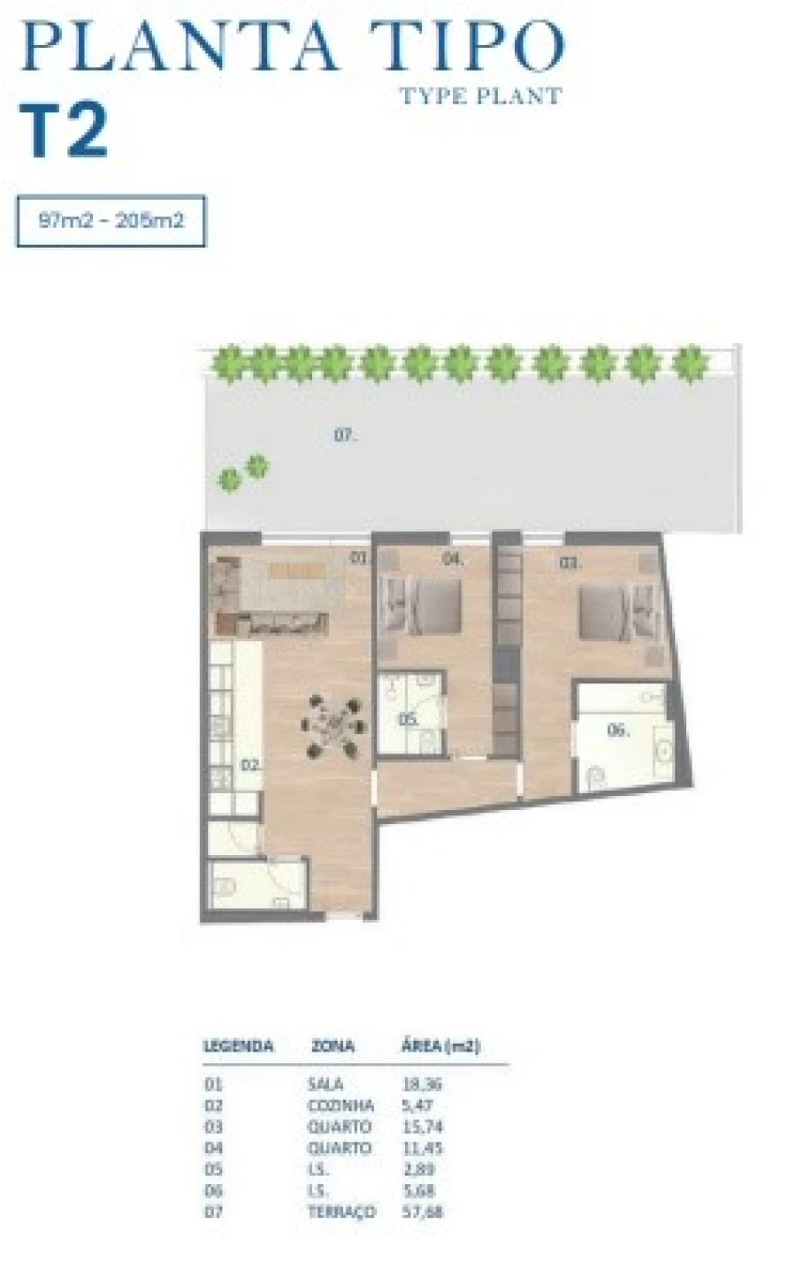 Apartamento T2 para Venda em Campanhã Planta 1