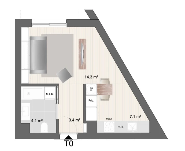 Apartamento para Venda em Paranhos Planta 1