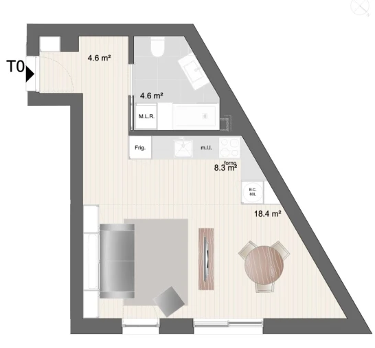 Apartamento para Venda em Paranhos Planta 1
