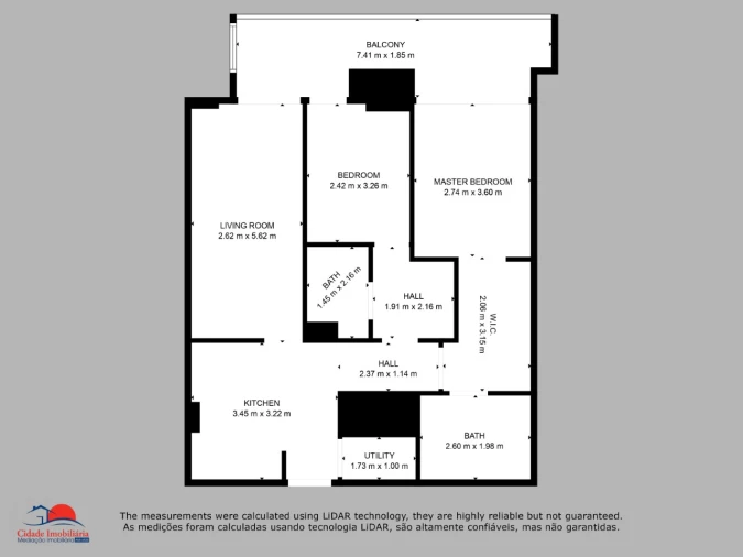 Apartamento T2 para Venda em São Martinho Planta 1