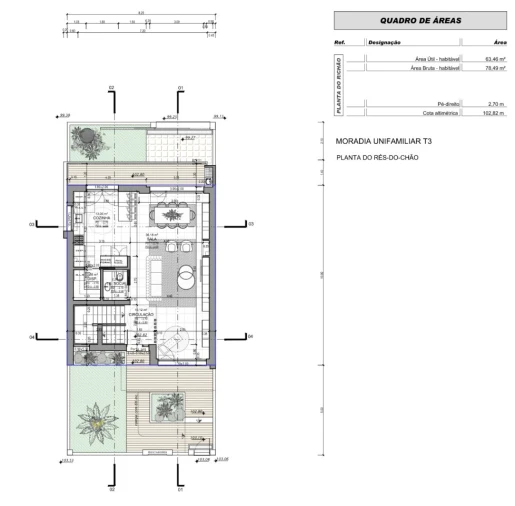 Moradia T3 para Venda em Vialonga Planta 3