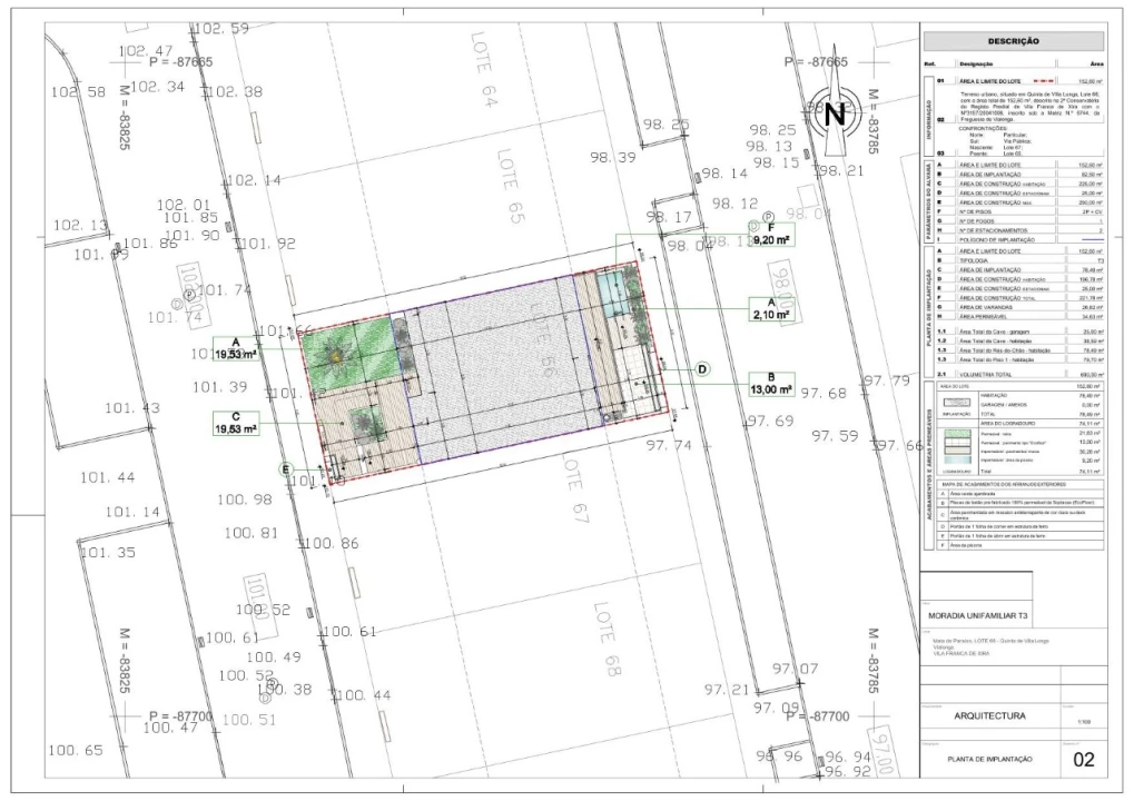 Moradia T4 para Venda em Vialonga Planta 2