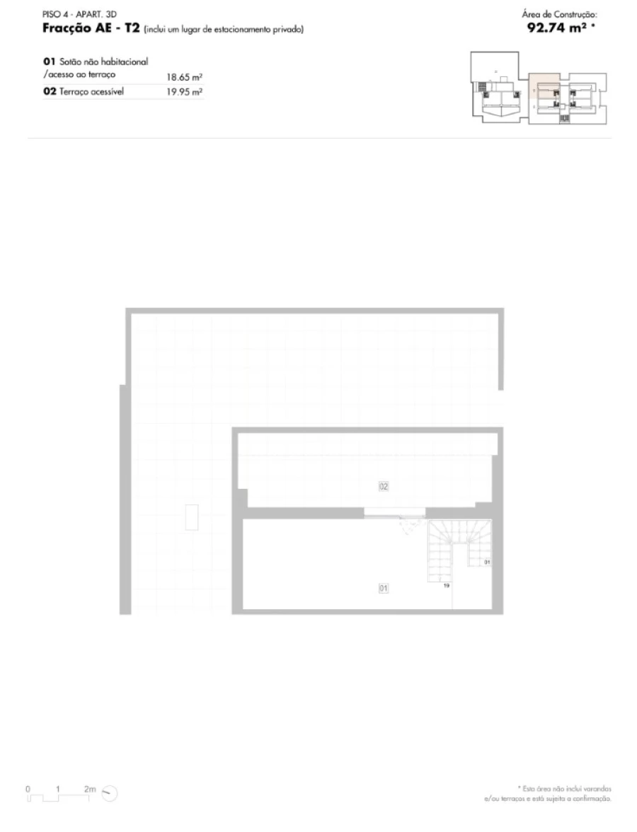 Apartamento T2 para Venda em Lagos (São Sebastião e Santa Maria) Planta 1