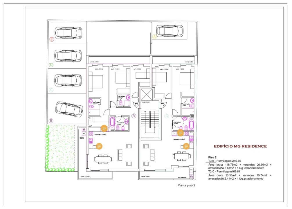 Apartamento T3 para Venda em Portimão Planta 2