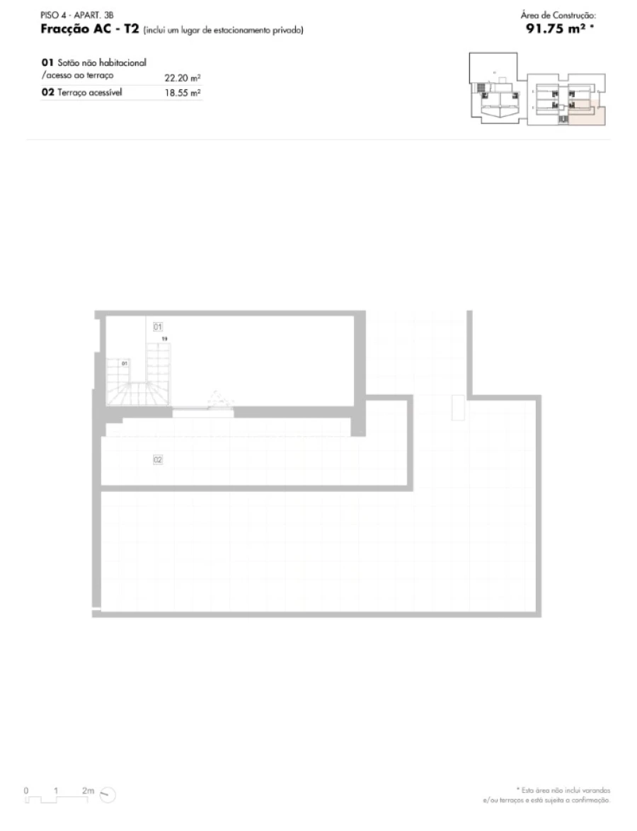 Apartamento T2 para Venda em Lagos (São Sebastião e Santa Maria) Planta 1