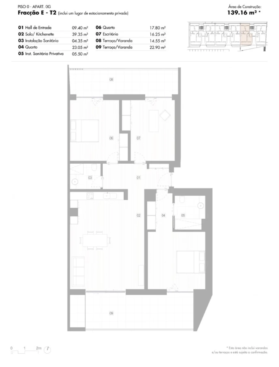 Apartamento T2 para Venda em Lagos (São Sebastião e Santa Maria) Planta 1