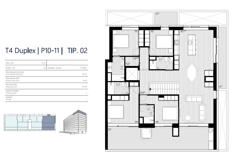 Apartamento T4 para Venda em Matosinhos e Leça da Palmeira Planta 1