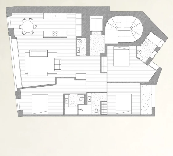 Apartamento T3 para Venda em Cedofeita, Santo Ildefonso, Sé, Miragaia, São Nicolau e Vitória Planta 1