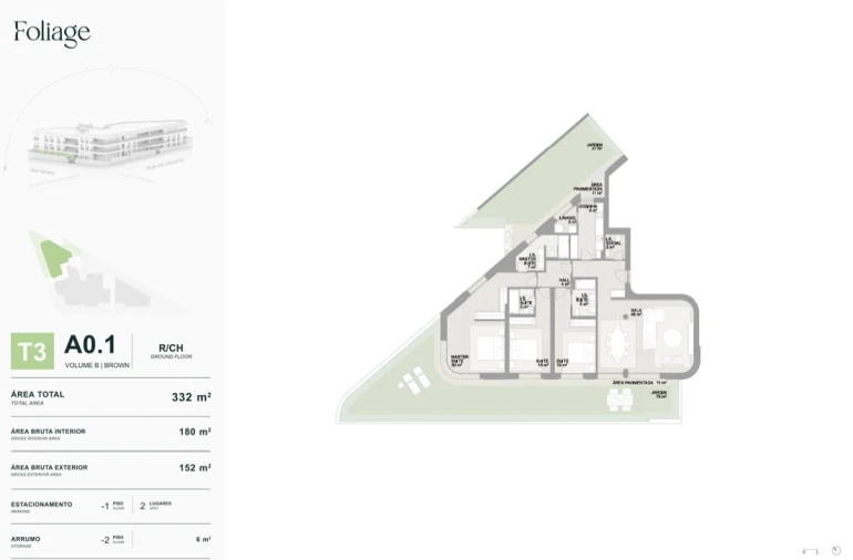 Apartamento T3 para Venda em Aldoar, Foz do Douro e Nevogilde Planta 1
