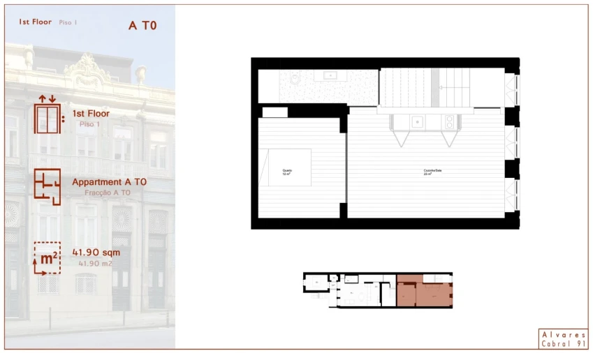 Apartamento para Venda em Cedofeita, Santo Ildefonso, Sé, Miragaia, São Nicolau e Vitória Planta 1
