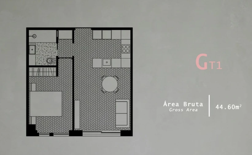 Apartamento T1 para Venda em Cedofeita, Santo Ildefonso, Sé, Miragaia, São Nicolau e Vitória Planta 1
