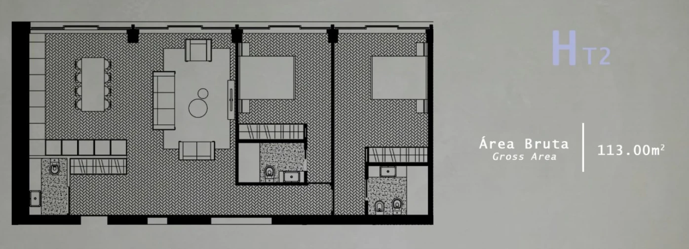 Apartamento T2 para Venda em Cedofeita, Santo Ildefonso, Sé, Miragaia, São Nicolau e Vitória Planta 1