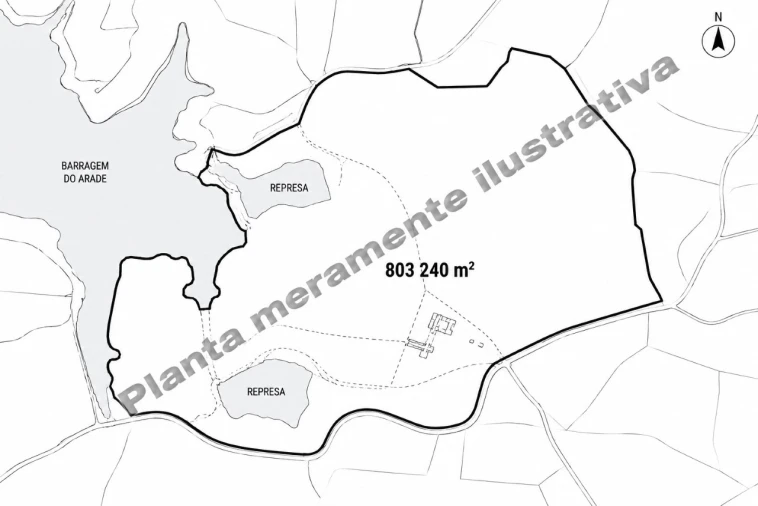 Quinta T1 para Venda em São Bartolomeu de Messines Planta 1