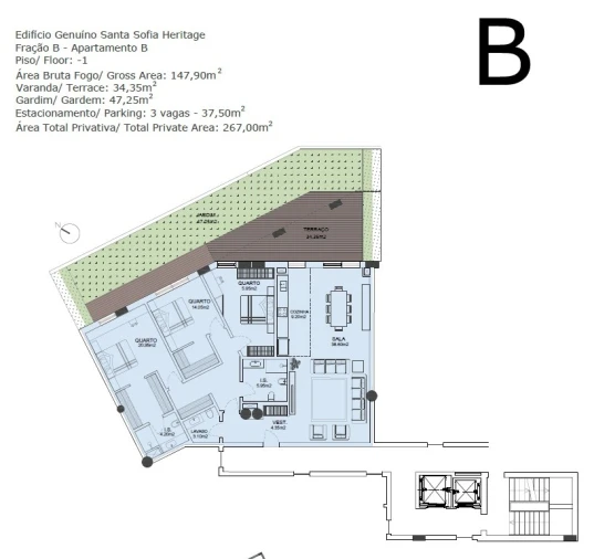 Apartamento T3 para Venda em São Domingos de Rana Planta 1