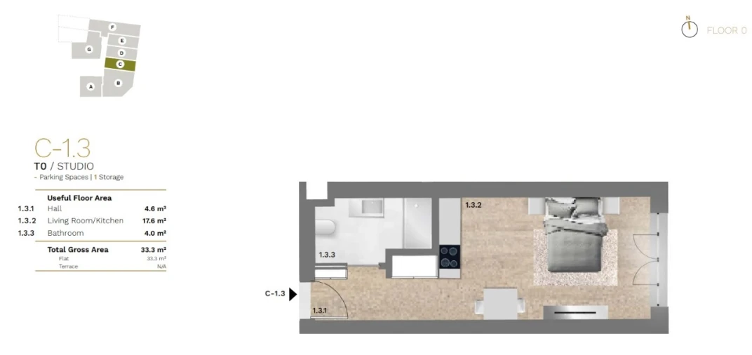 Apartamento para Venda em Bonfim Planta 1