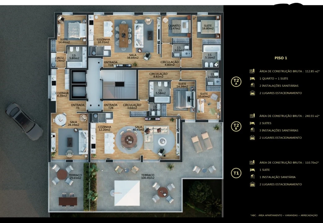 Apartamento T1 para Venda em Campolide Planta 2