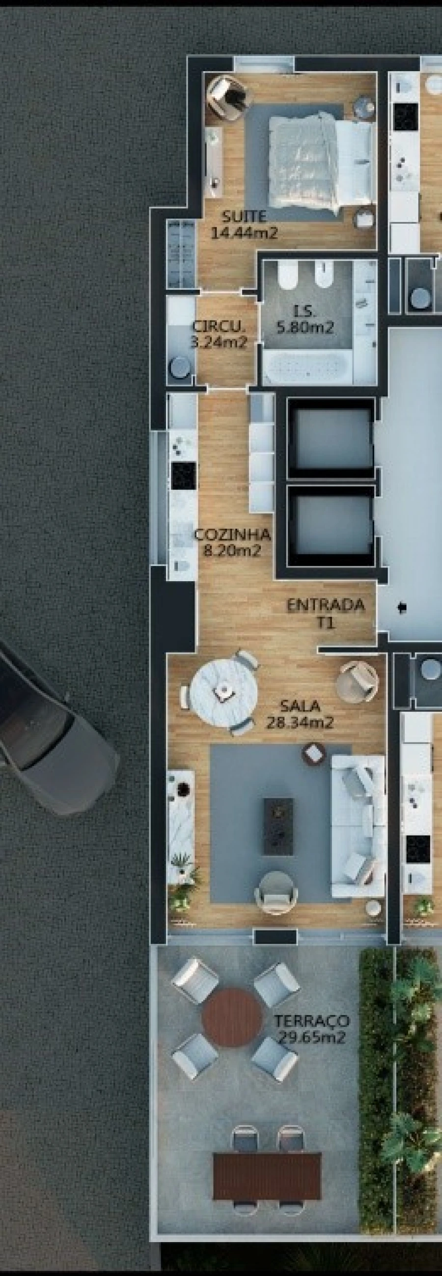 Apartamento T1 para Venda em Campolide Planta 1