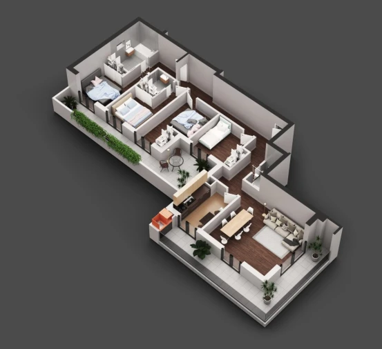 Apartamento T4 para Venda em Portimão Planta 1