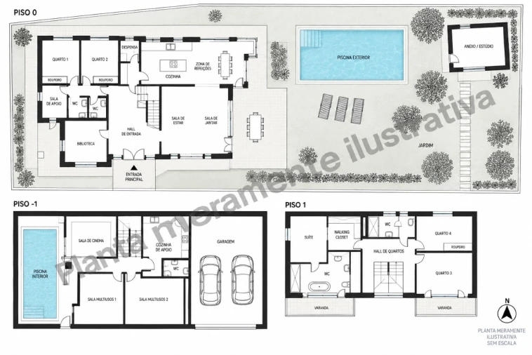 Moradia T5 para Venda em Quinta do Conde Planta 1
