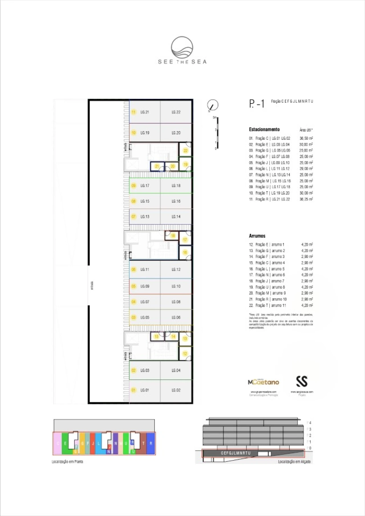 Apartamento T2 para Venda em Canidelo Planta 2