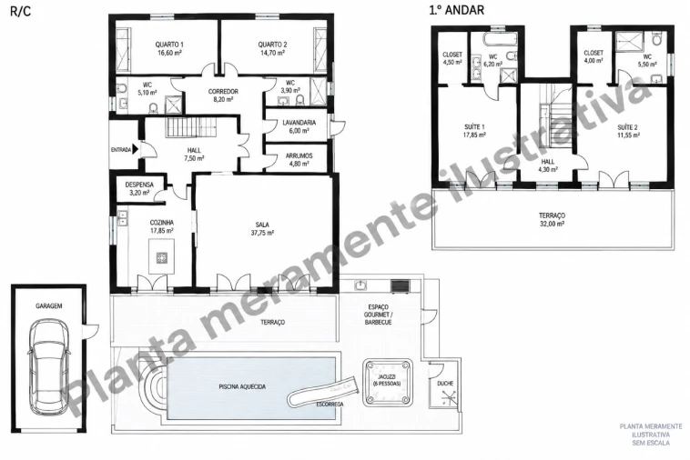 Moradia T4 para Venda em Ferragudo Planta 1