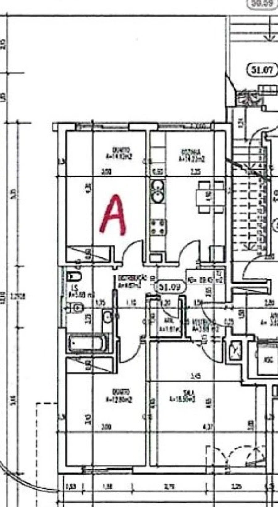 Apartamento T2 para Venda em Portimão Planta 1