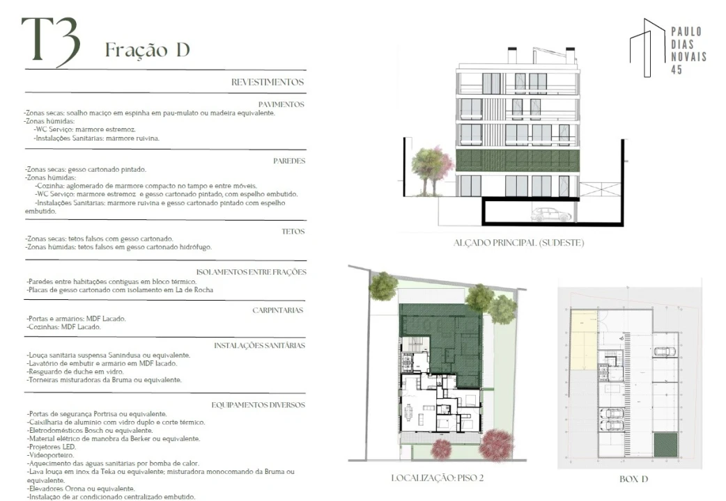 Apartamento T3 para Venda em Lordelo do Ouro e Massarelos Planta 2