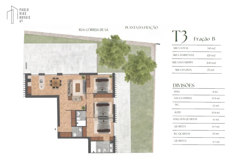 Apartamento T3 para Venda em Lordelo do Ouro e Massarelos Planta 1