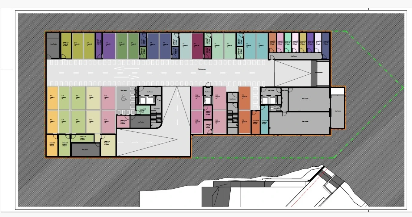 Apartamento T2 para Venda em Canidelo Planta 2